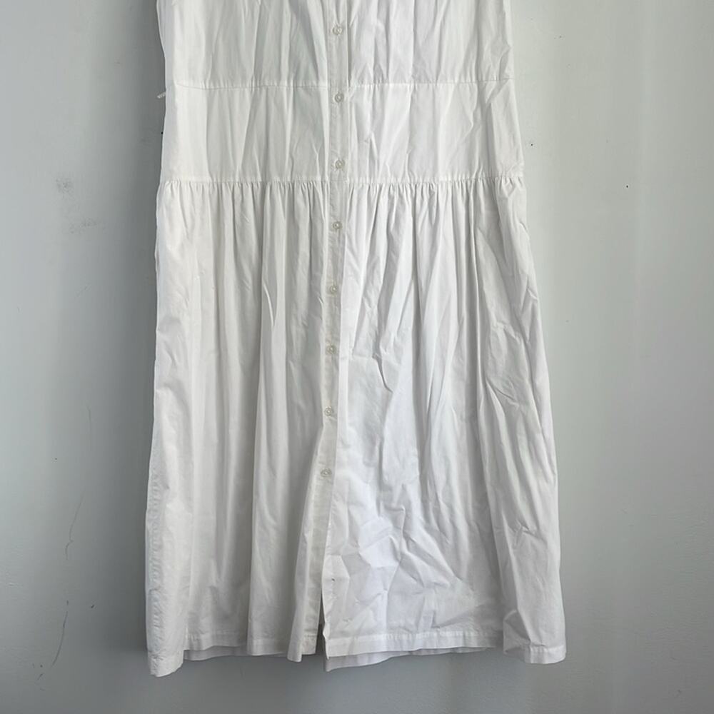 A.NEW.DAY cap sleeve button up maxi midi dress with pockets sz L - Picture 2 of 8